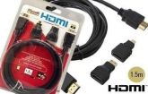 CABO HDMI DE ALTA VELOCIDADE COM 2 CONECTORES - HDMI - MINI HDMI E MICRO HDMI